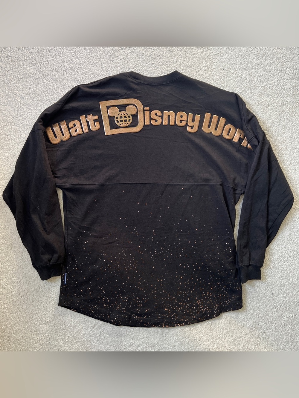 Walt Disney World Spirit Jersey Belle of the Ball Bronze Adult Black Gold Size